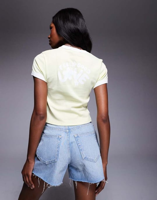 Hugo Blue baby t-shirt in yellow - Image 4