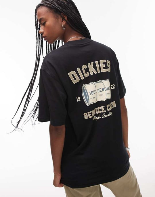 Dickies service screw graphic back print t-shirt in black - Image 3