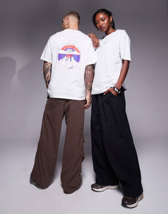 The North Face Never Stop unisex backprint t-shirt in white - Image 2