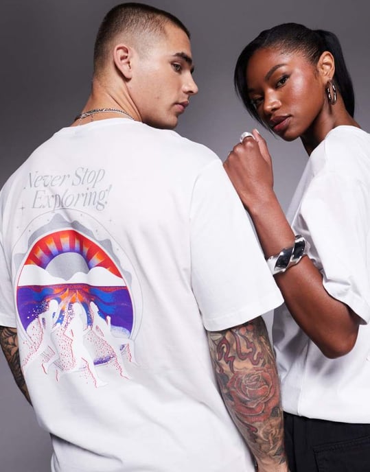 The North Face Never Stop unisex backprint t-shirt in white - Image 4