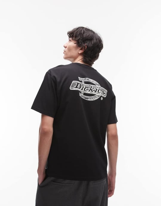 Dickies wood logo back print t-shirt in black - Image 2