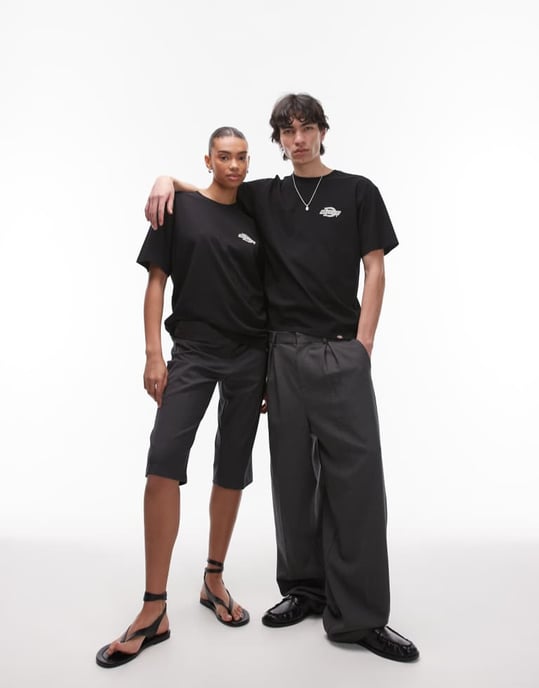Dickies wood logo back print t-shirt in black - Image 3