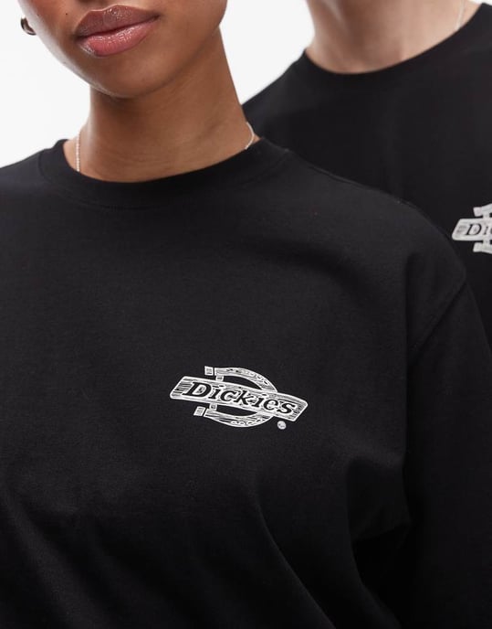 Dickies wood logo back print t-shirt in black - Image 4