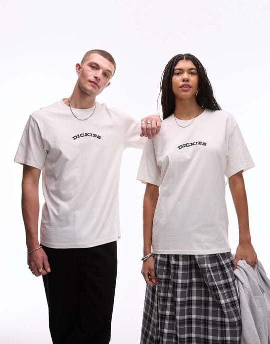 Dickies outdoor graphic back print t-shirt in off white - Image 2