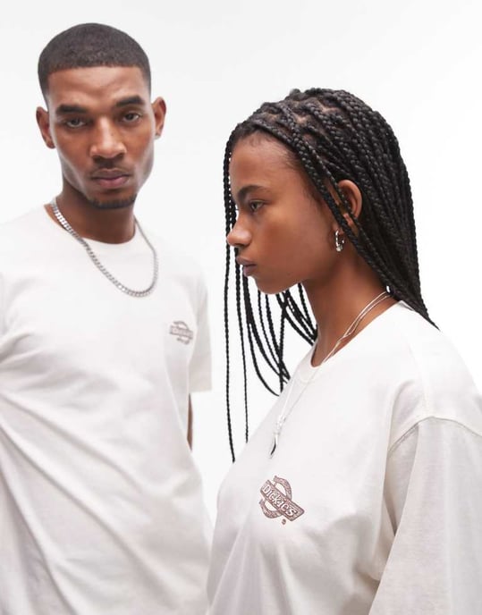Dickies wood logo back print t-shirt in off white - Image 3
