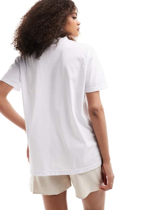 In The Style x Perrie Sian crochet pocket detail t-shirt in white - Image 4