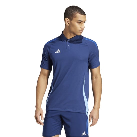 Men's adidas Tiro24 C Polo Shirt in Navy Blue - Image 2