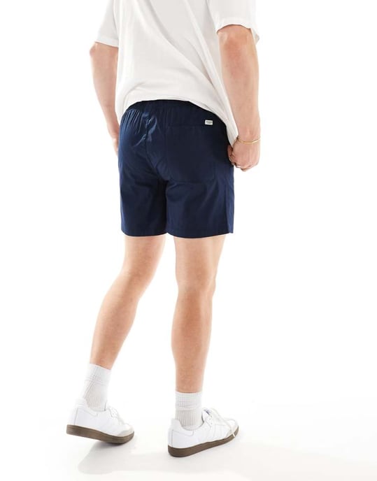 Jack & Jones chinoshorts med dragsko i midjan i marinblått - Image 4