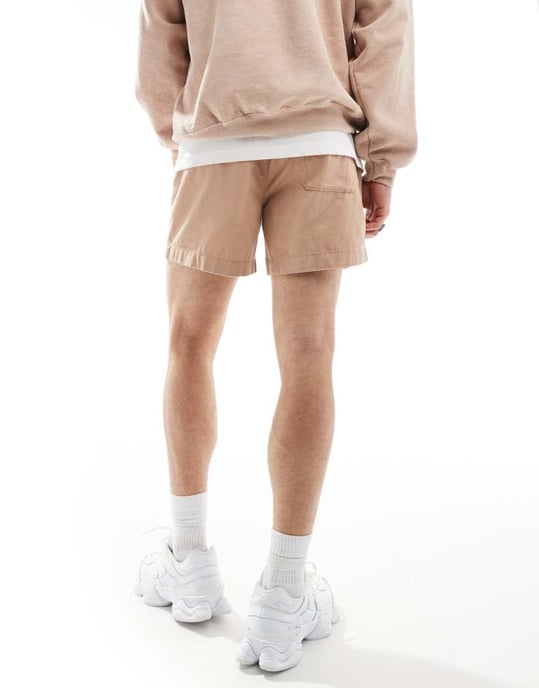 ASOS DESIGN chinoshorts i beige - Image 2