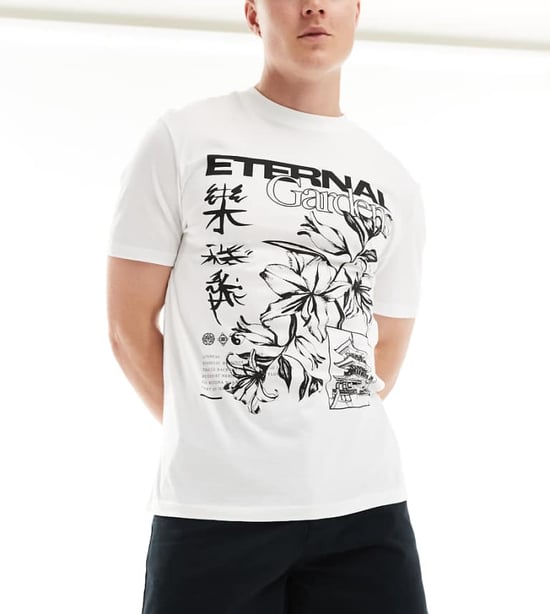 ASOS DESIGN chinoshorts i svart - Image 1
