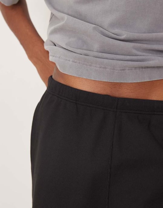Calvin Klein Jeans applique logo knitted shorts in black - Image 4