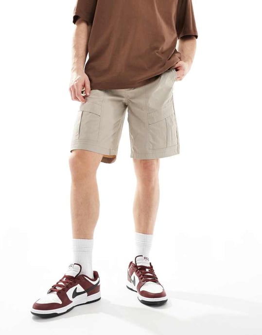 Jack & Jones teknik cargo shorts i beige - Image 4