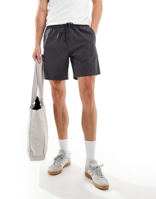 ONLY & SONS parachute shorts i grå - Image 4