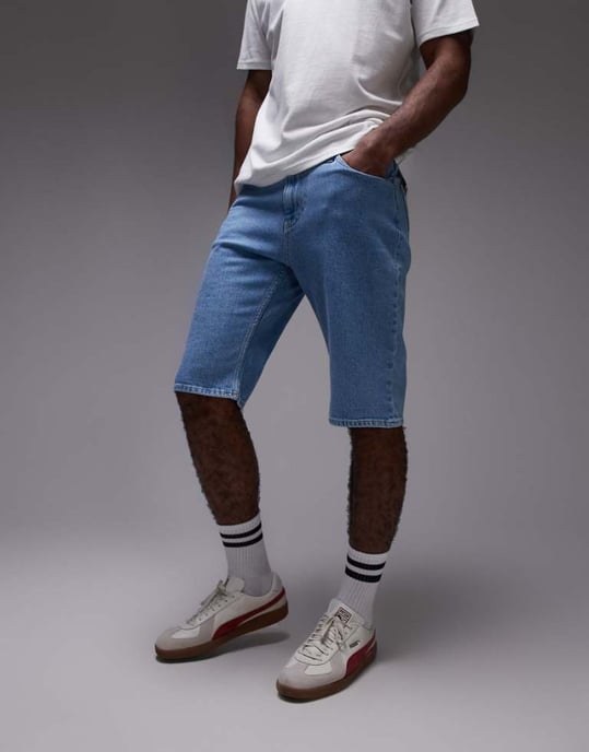 Tommy Jeans Ryan denim shorts in light wash - Image 1