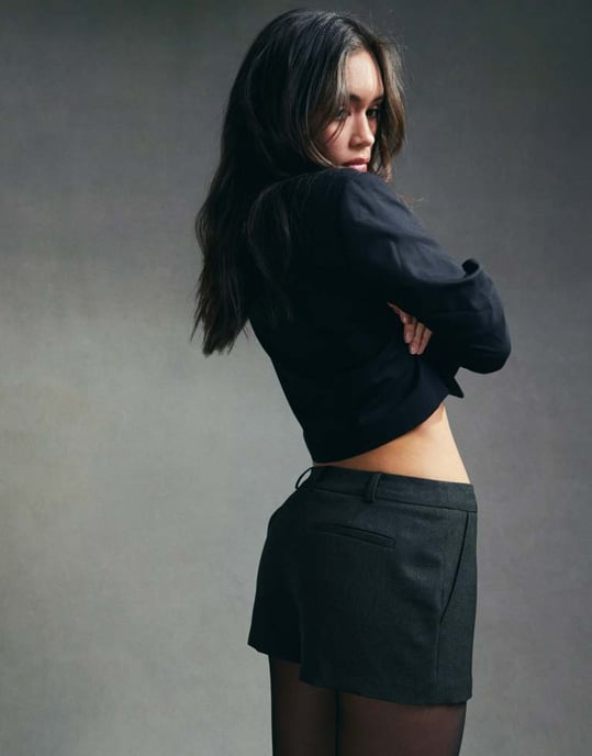 ASOS DESIGN skräddarsydda mikshorts i mörkgrått - Image 3