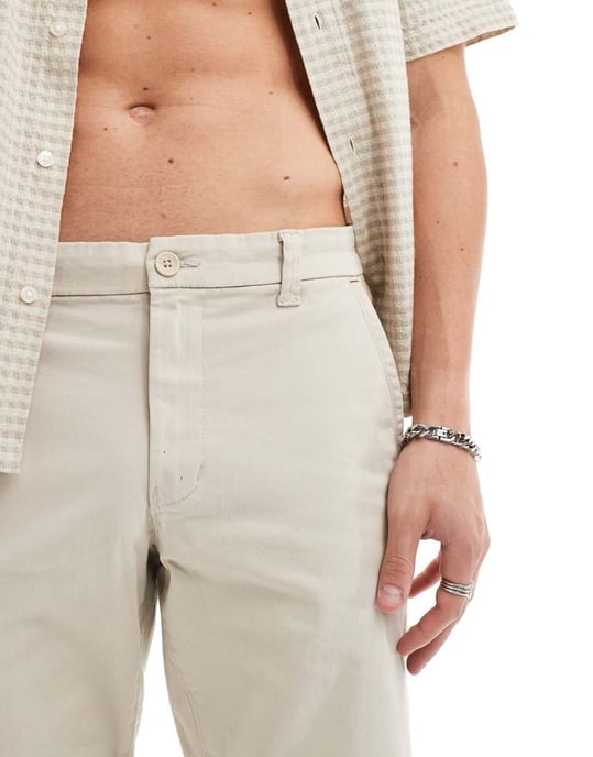 ONLY & SONS regular chino shorts i beige - Image 3