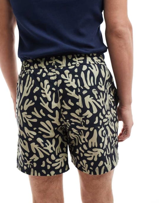 Farah printed shorts in navy - Image 2