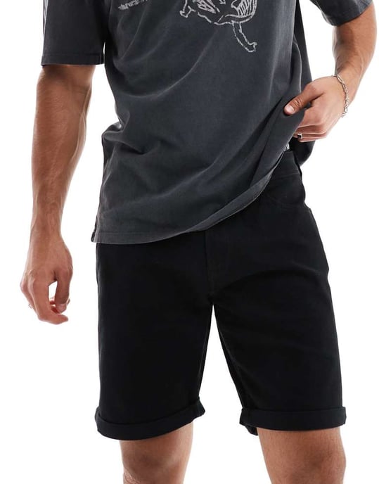 Jack & Jones femficksshorts i svart - Image 2