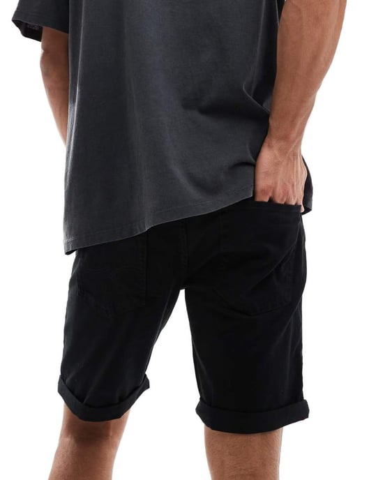 Jack & Jones femficksshorts i svart - Image 3