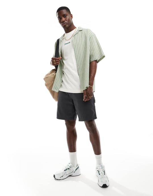ASOS DESIGN snickarshorts i kolgrå - Image 1