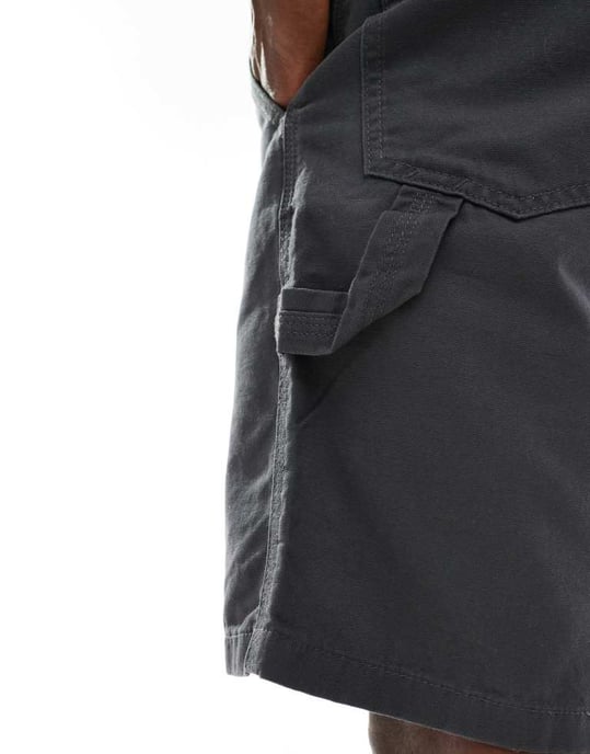 ASOS DESIGN snickarshorts i kolgrå - Image 3