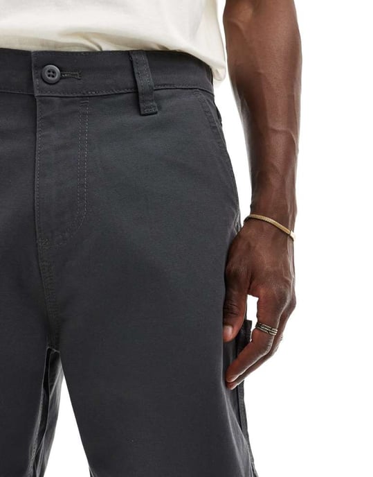 ASOS DESIGN snickarshorts i kolgrå - Image 4