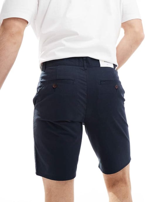 Farah Hawk Chino Short i marinblå - Image 4