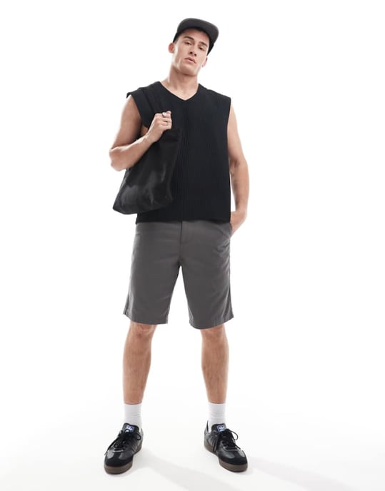 ASOS DESIGN chinoshorts i kolarfärg - Image 1