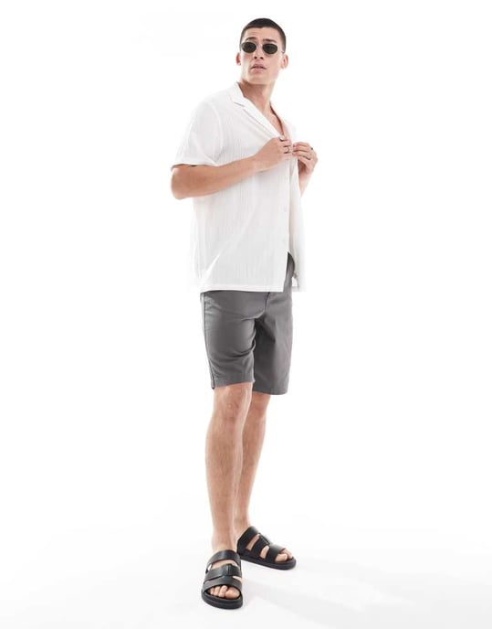 ASOS DESIGN chinoshorts i kolarfärg - Image 2