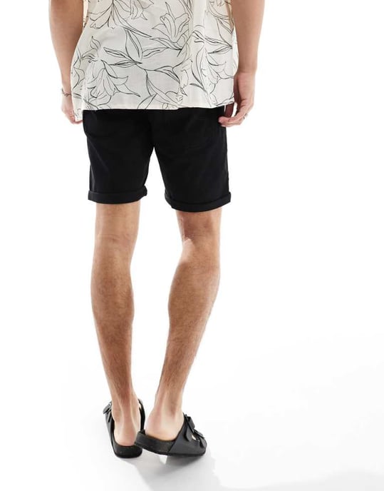 Jack & Jones Intelligence 2-pack 5-ficks shorts i svart och marinblå - Image 2