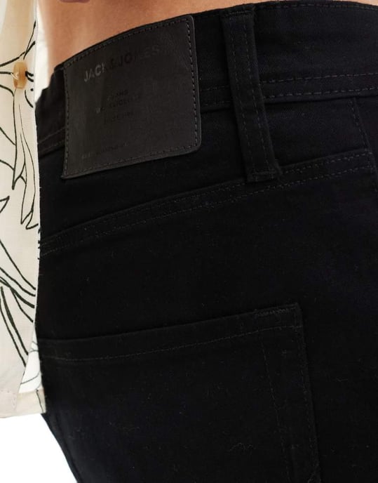 Jack & Jones Intelligence 2-pack 5-ficks shorts i svart och marinblå - Image 3