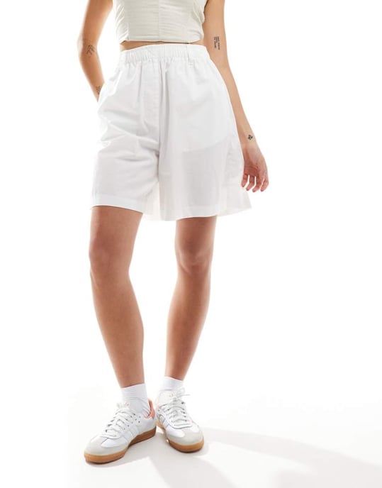 ASOS DESIGN långlinje boxerkalsonger i vitt - Image 1