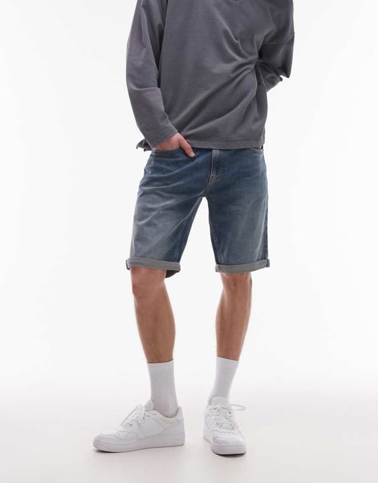 Tommy Jeans Ronnie denim shorts in dark wash - Image 3