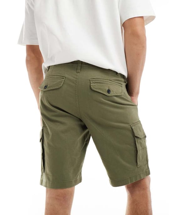 ADPT bred passform cargoshorts i khaki - Image 2