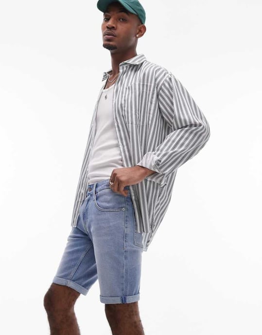 Tommy Jeans Ronnie denim shorts in medium wash - Image 2