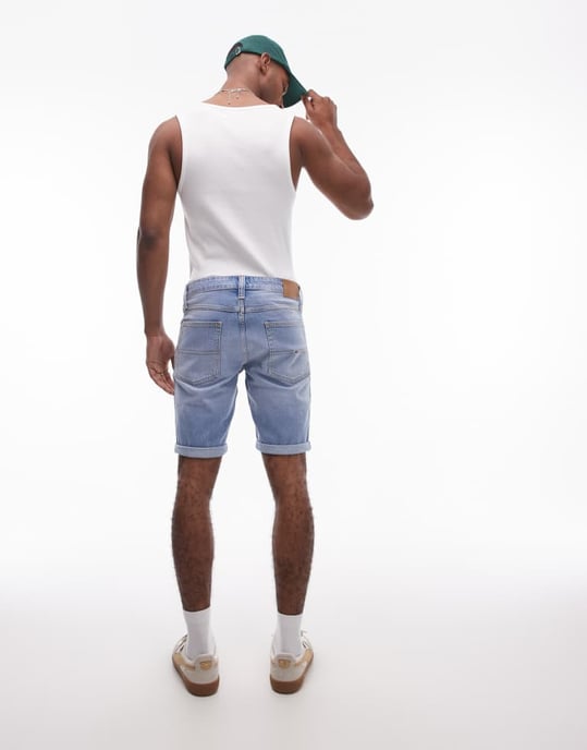 Tommy Jeans Ronnie denim shorts in medium wash - Image 4