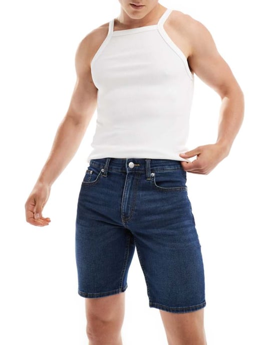 ONLY & SONS regular fit denimshorts i mid blue denim - Image 1
