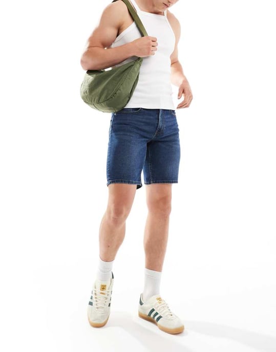 ONLY & SONS regular fit denimshorts i mid blue denim - Image 4