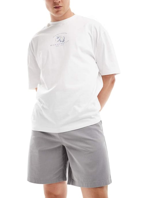 ASOS DESIGN chinoshorts i grått - Image 4
