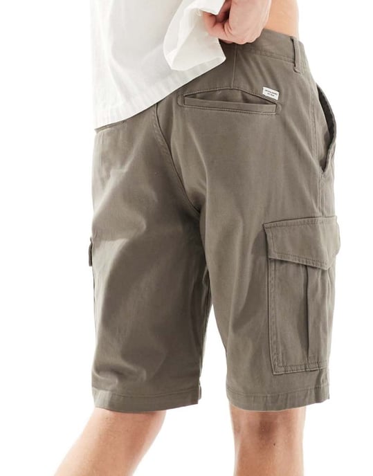 Jack & Jones cargoshorts i brunt - Image 2