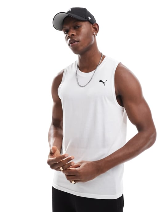 Puma Tech tank top in charcoal white - Image 1