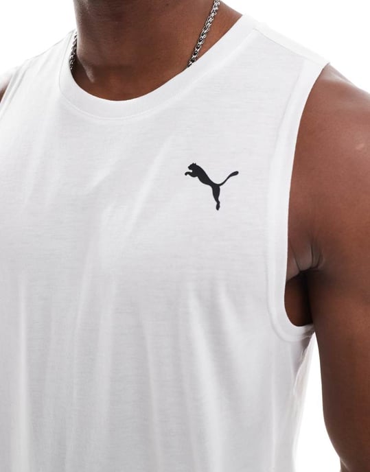Puma Tech tank top in charcoal white - Image 3