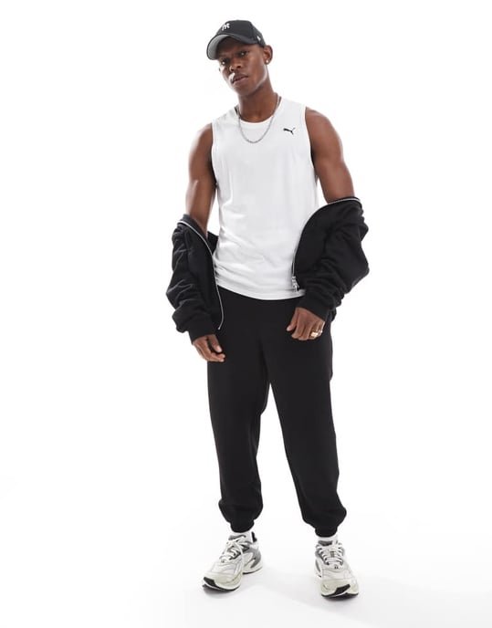 Puma Tech tank top in charcoal white - Image 4