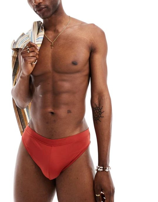 ASOS DESIGN badbyxor i orange - Image 4