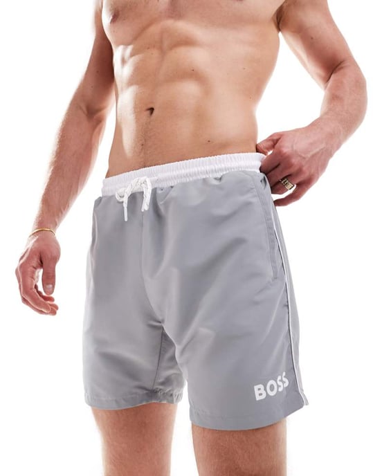 Boss Starfish simshorts i silver - Image 3