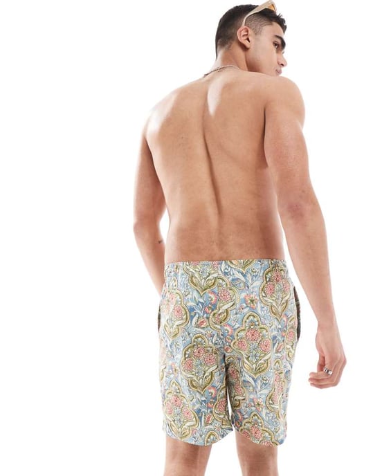 Hollister 7-tums mosaiktryck simshorts i flera färger - Image 2