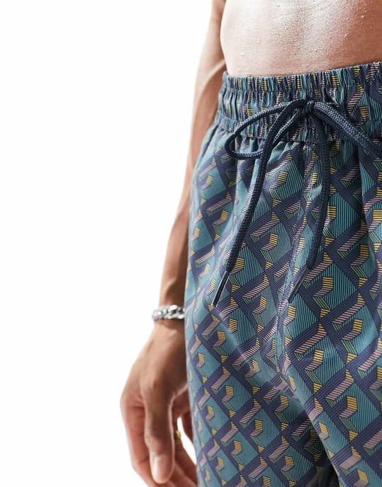 Farah colbert monogram badshorts i grön - Image 3