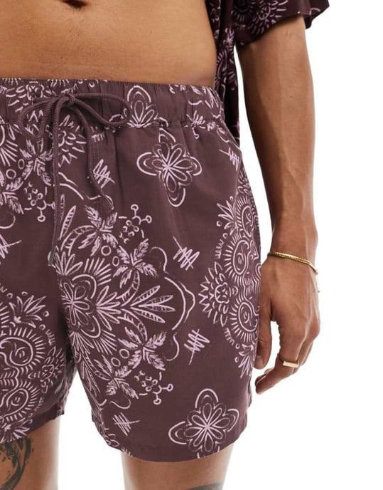 ASOS DESIGN matchande badshorts i bandana-mönster - Image 2