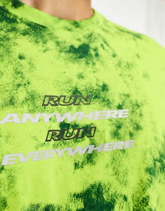 Under Armour Run Anywhere short sleeve t-shirt in green - Image 2