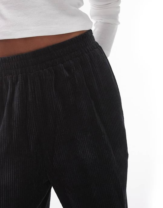 Topshop cord jogger in black - Image 3